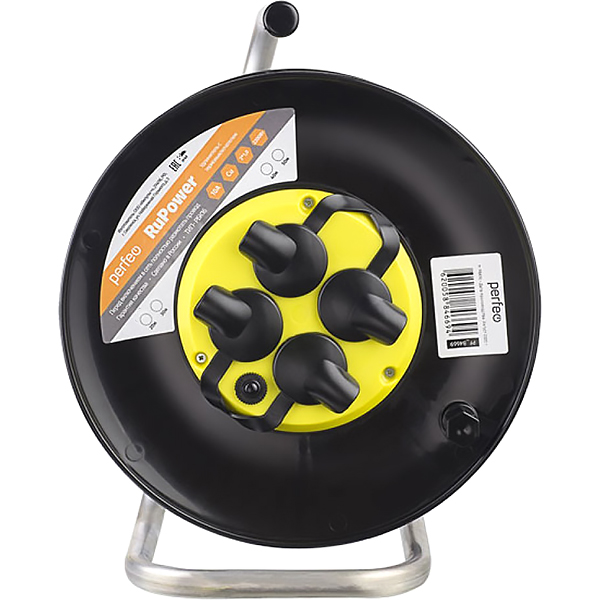 Удлинитель Perfeo RuPower на кат.50м 4гн ПВС 2х1 IP44 (PF_B4676)