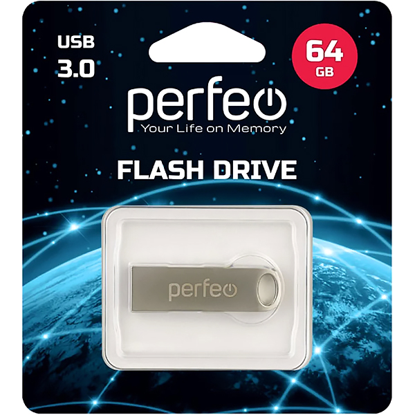 Флэш диск USB Perfeo M8 64Gb USB3.0 PF-M08MS064