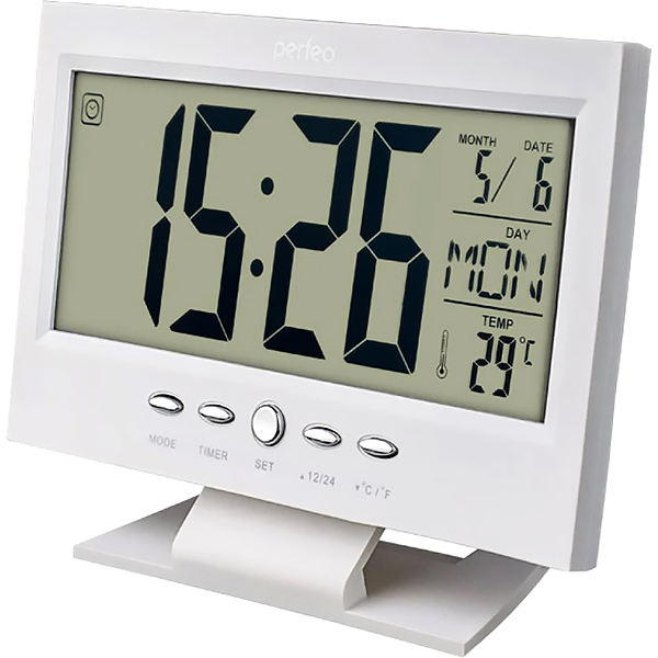 Часы настольные электронные Perfeo Set PFS2618 + температура (PF_A4850)