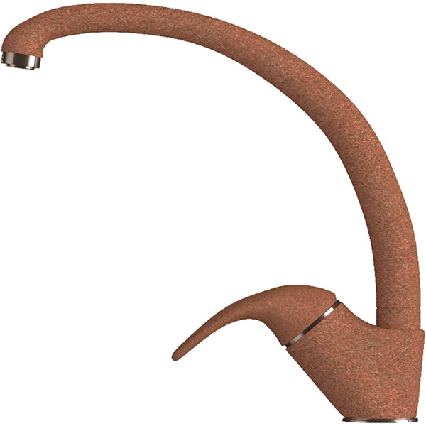 Смеситель POLYGRAN Высокий кухонный №307 терракот(003196)