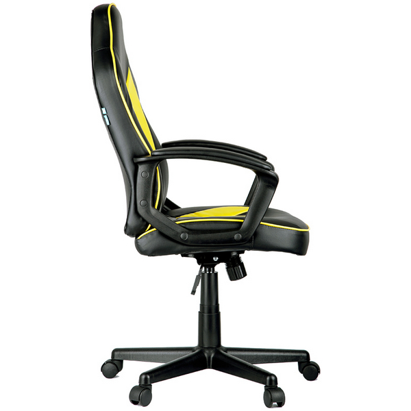 Кресло компьютерное игровое Helmi HL-S08 Rally черно-серо-желтый