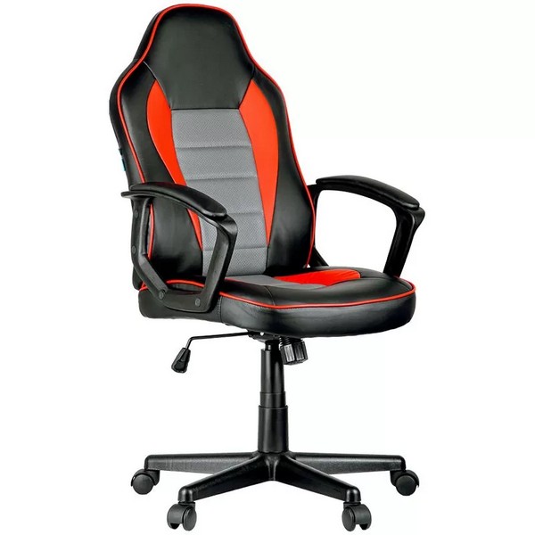 Кресло компьютерное игровое Helmi HL-S08 Rally черно-серо-красный