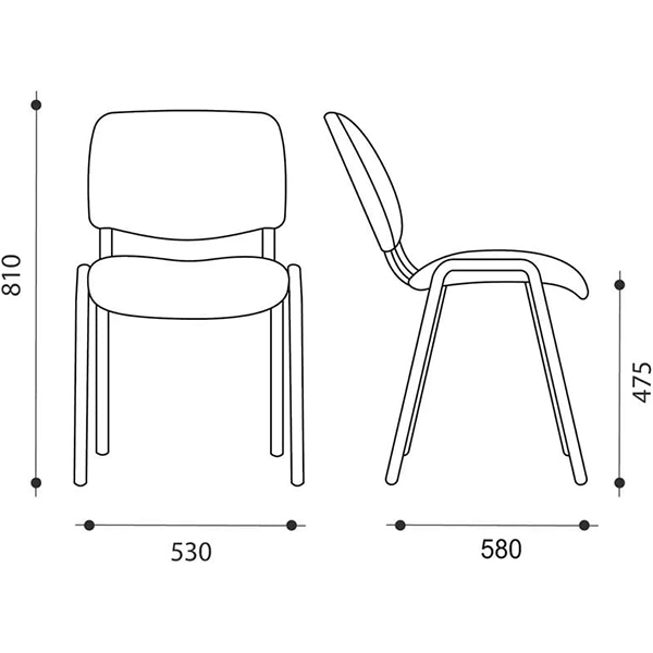 Кресло компьютерное Helmi HL-F01 Изо черный
