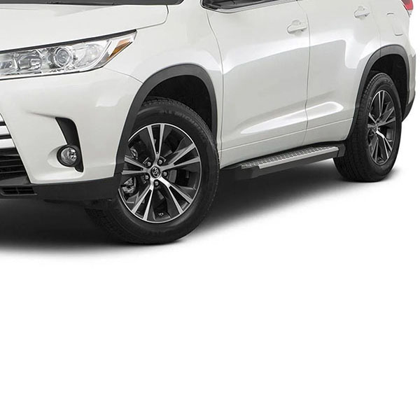Порог Rival TOYOTA Highlander 2014-17+ черный/ серебристый
