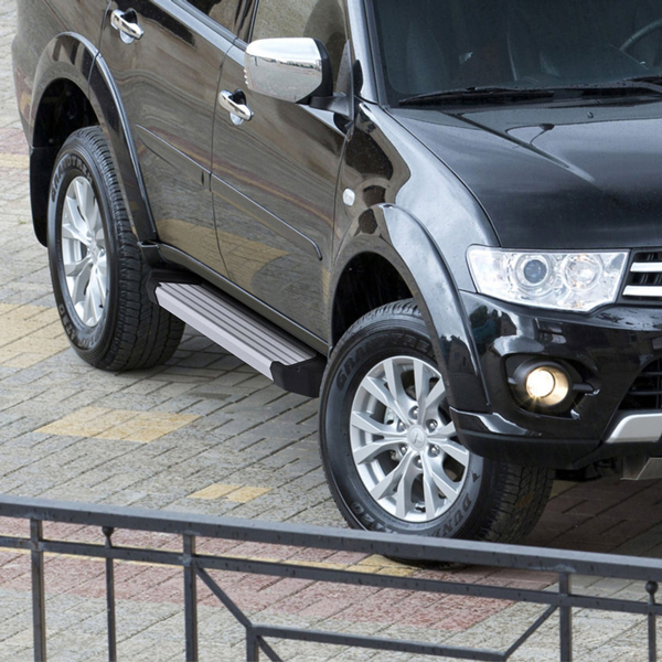 Порог Rival MITSUBISHI Pajero Sport 2008-13-16 серебристый