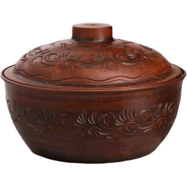 Горшок для запекания Красная глина 4 л 7368121