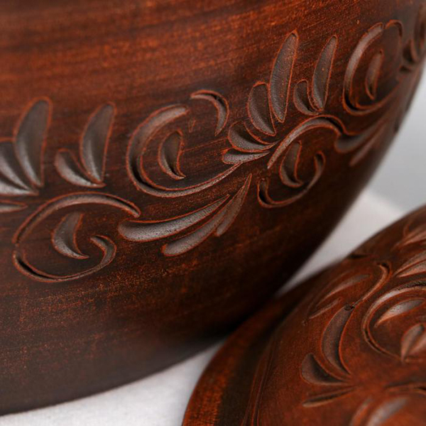 Горшок для запекания Красная глина 4 л 7368121