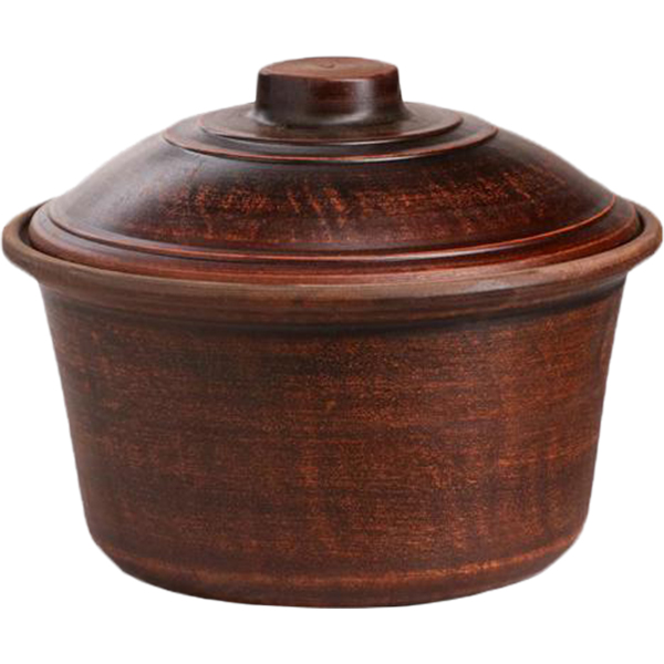 Кастрюля Красная глина 2 л 7368122