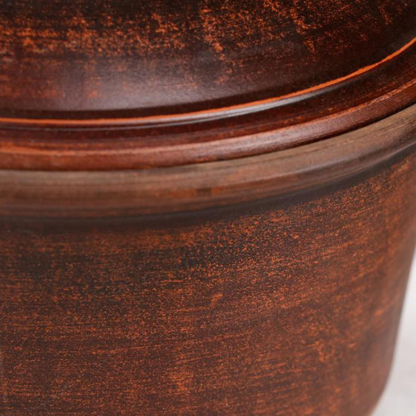 Кастрюля Красная глина 2 л 7368122