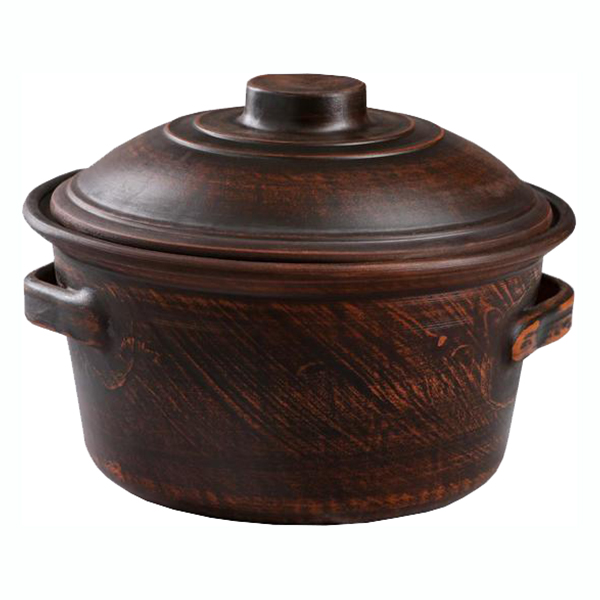 Кастрюля Красная глина 2 л 6853727