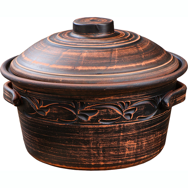 Кастрюля Красная глина 2 л 4824137