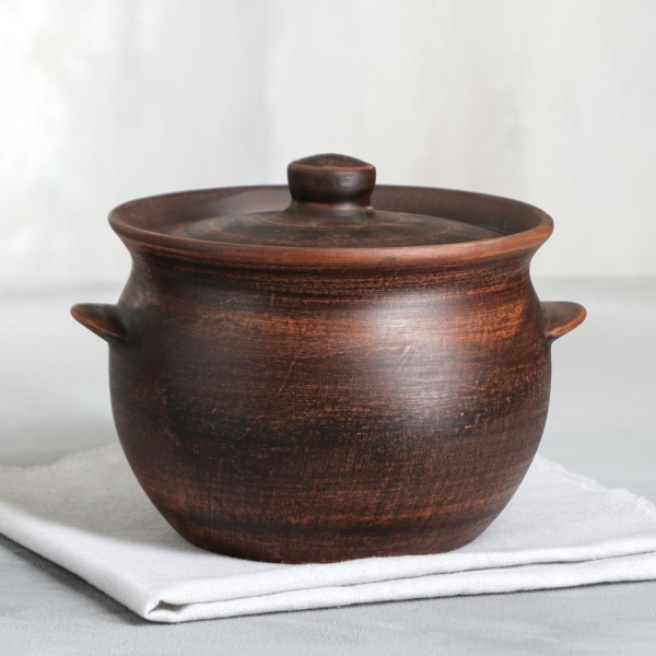 Кастрюля Красная глина 2 л 6536575