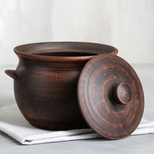 Кастрюля Красная глина 2 л 6536575