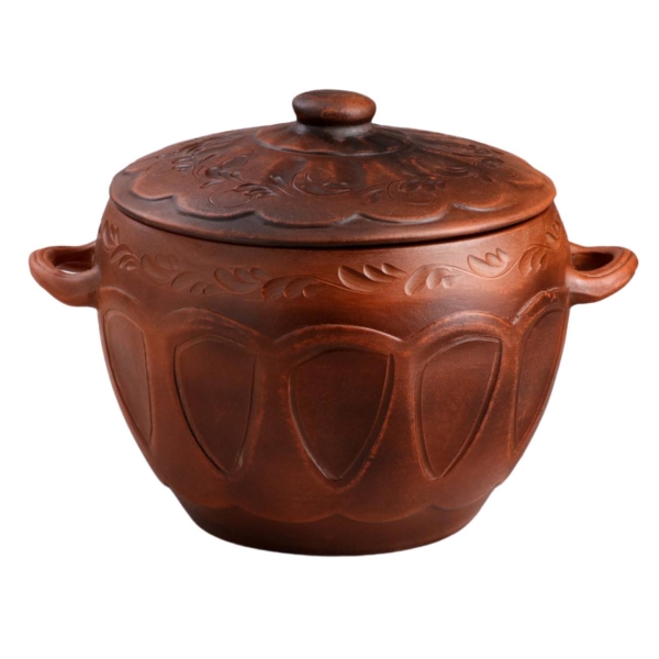 Кастрюля Красная глина 3.5 л 5244843