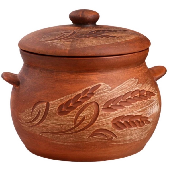 Кастрюля Красная глина 3.5 л 7096522