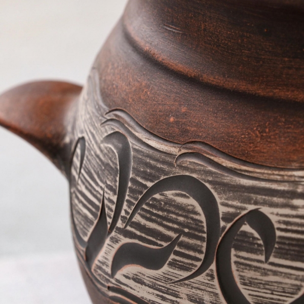 Кастрюля Красная глина 3.5 л 6834743