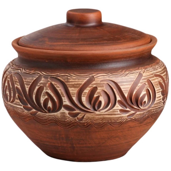 Кастрюля Красная глина 4 л 7295121