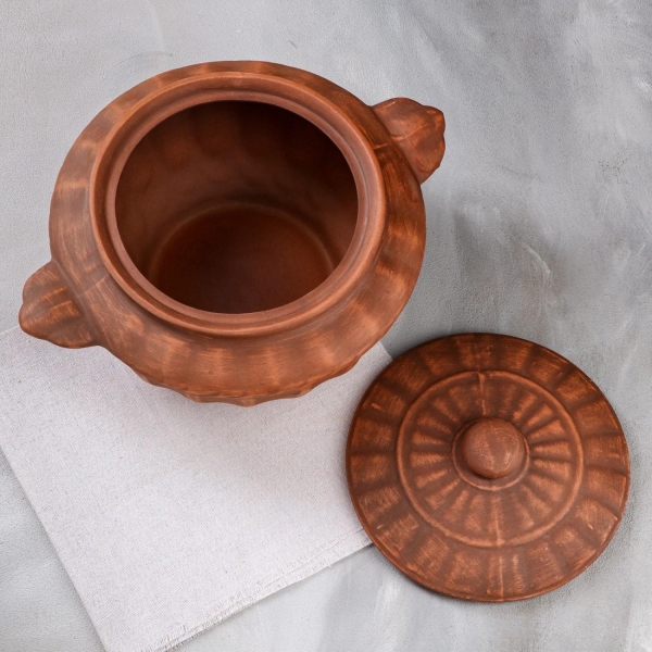 Кастрюля Красная глина 3 л 6834744