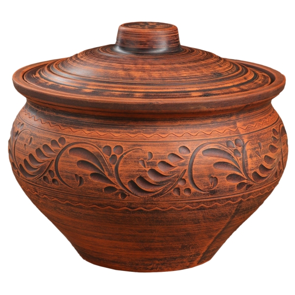 Кастрюля Красная глина 2.5 л 4679178