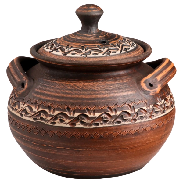 Кастрюля Красная глина 2.5 л 7048550