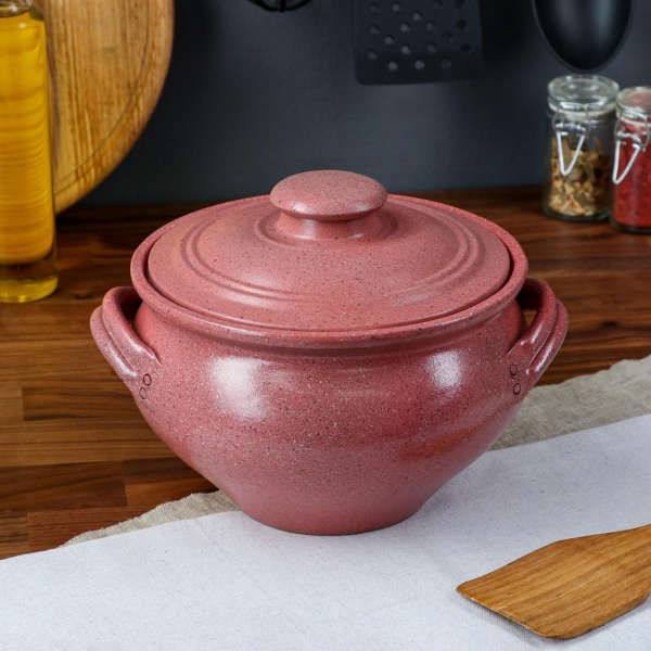 Кастрюля Красная глина 2.5 л 7372784