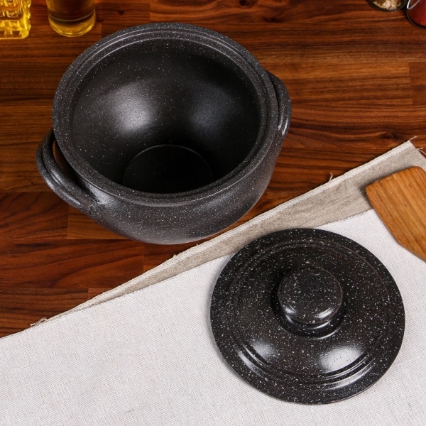 Кастрюля Красная глина 2.5 л 7372839