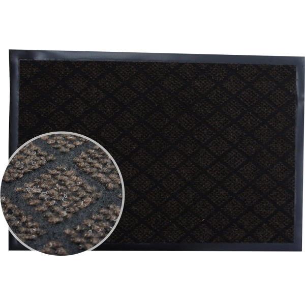 Ковер прямоугольный In'Loran влаговпитывающий 80*120 см. ГАЛАНТ коричневый