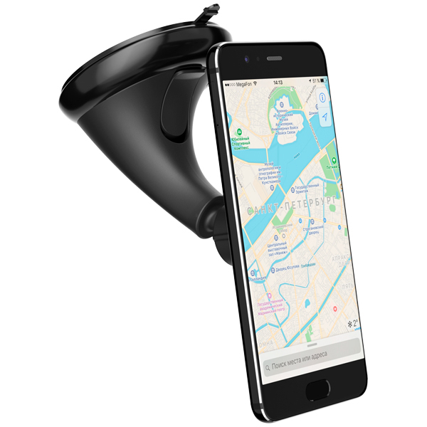 Держатель автомобильный Deppa Crab Mage магнитный PU присоска