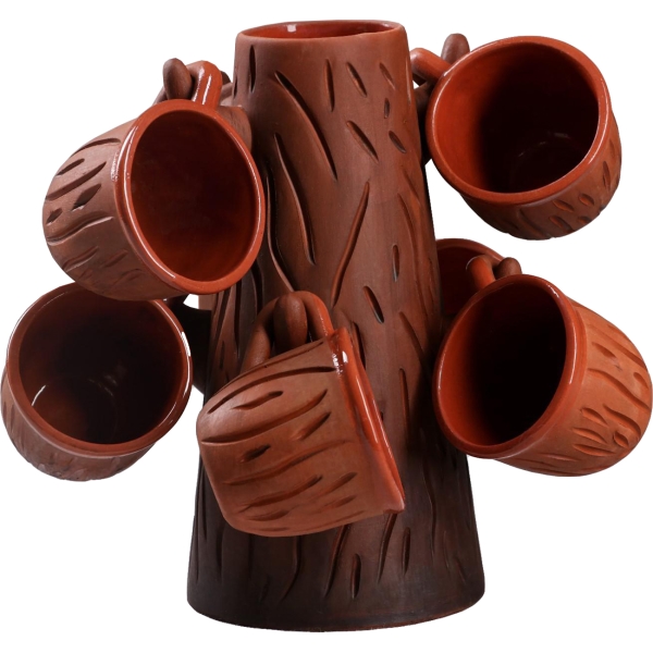 Кружка для чая Красная глина Дерево 7 предметов, 1/0.1 л 1165870