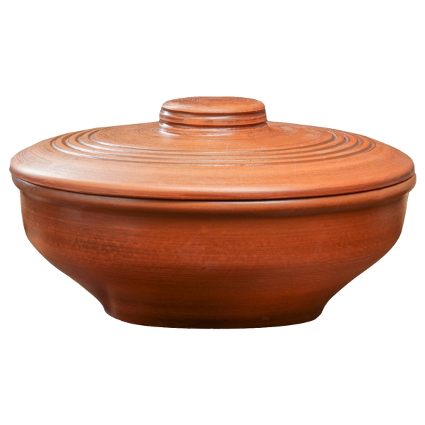 Пельменница Красная глина большая, гончарная, 3 л 5009064