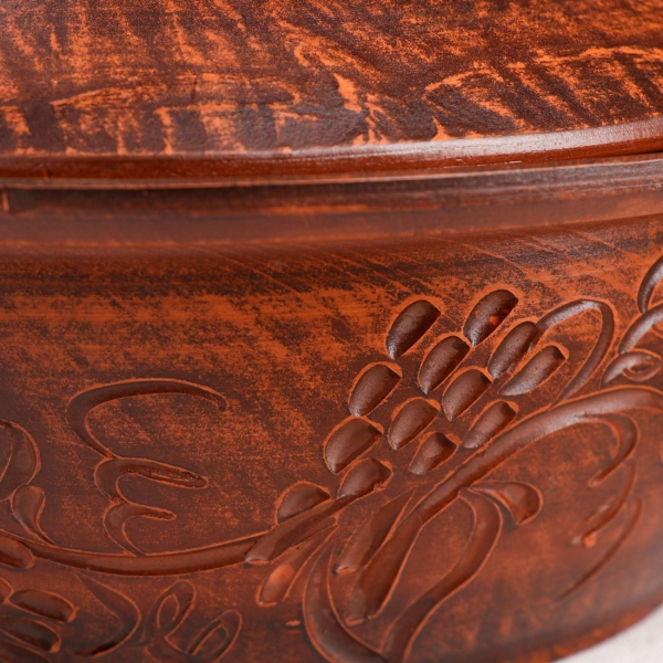 Пловница Красная глина Резной узор красная глина, 2.2 л 7296074