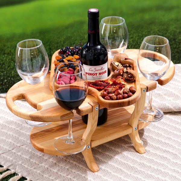 Подставка для вина и закусок Доброе дерево Винница 50х25 см 4694424