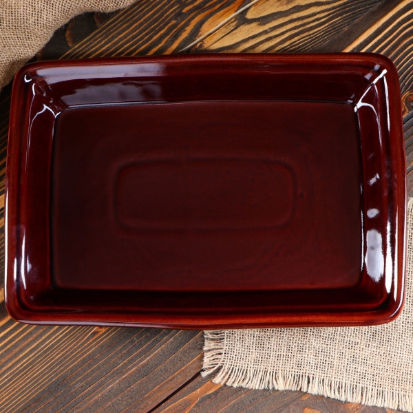 Форма для выпекания (керамика) . Противень 1,7 л прямоугольный №2 1572771