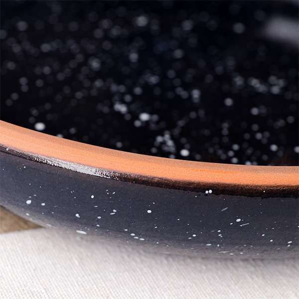 Сковорода Красная глина Гончарная черная, 1.5 л 7373550