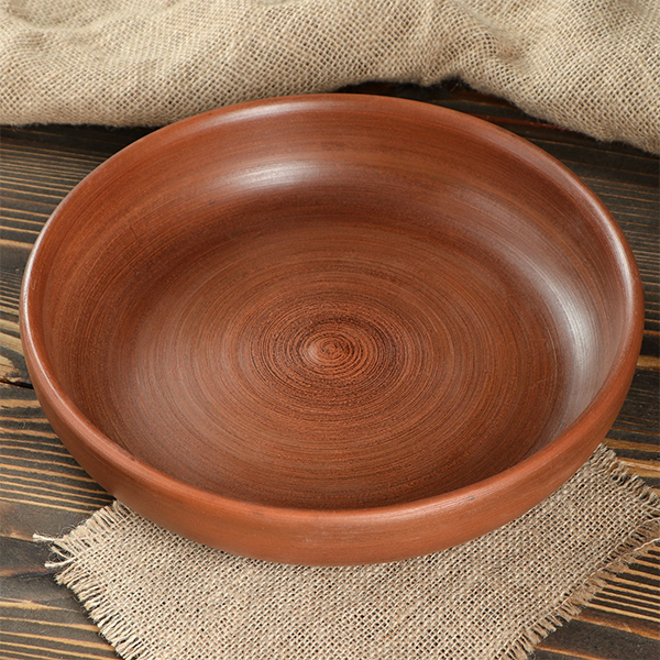 Сковорода Красная глина кеца бол. д-27см 4298658