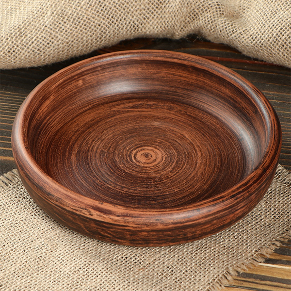 Сковорода Красная глина кеца маленькая 18 см 4298659