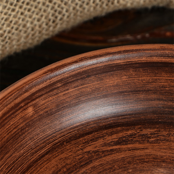 Сковорода Красная глина кеца маленькая 18 см 4298659