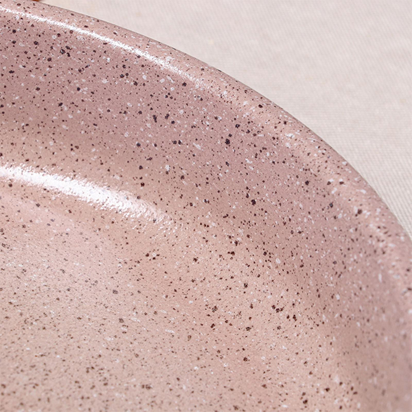 Сковорода блинная Красная глина Гранит кремовая 6782931