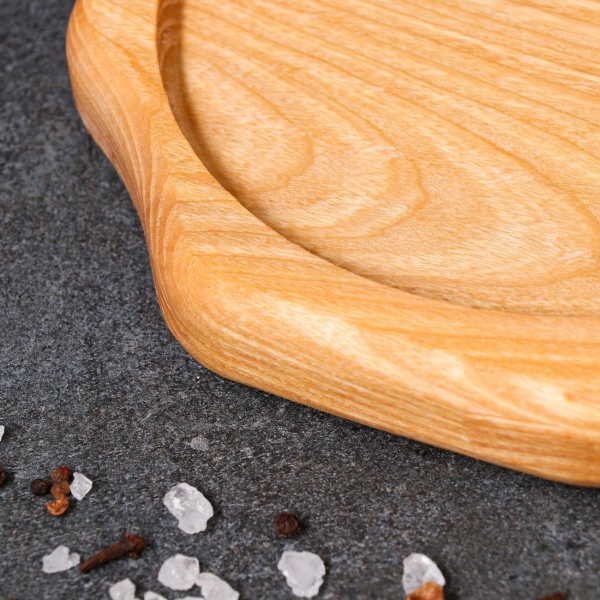 Тарелка-доска Доброе дерево Каштан 20х20 см, массив ясеня 4497620