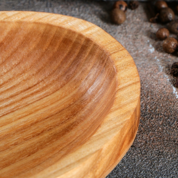 Тарелка-доска Доброе дерево Олива 20х12 см, массив ясеня 4497618