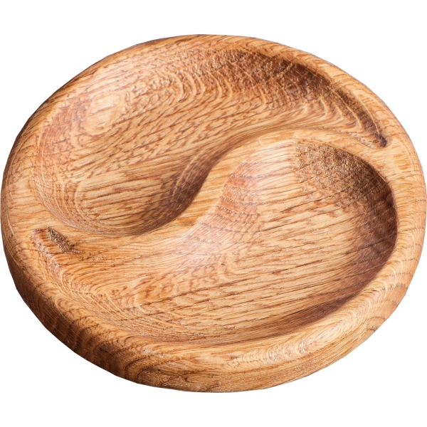 Тарелка столовая Доброе дерево Инь-Янь d-15 см, массив ясеня 2991706