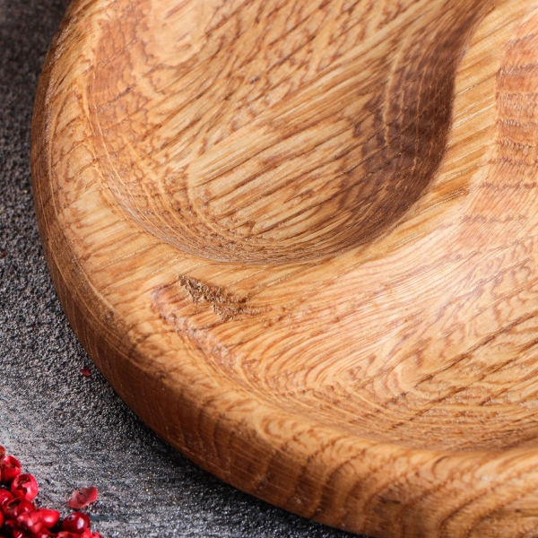 Тарелка столовая Доброе дерево Инь-Янь d-15 см, массив ясеня 2991706