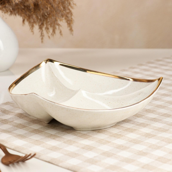 Тарелка столовая . Ассорти капучино голд, 680 мл 7069227