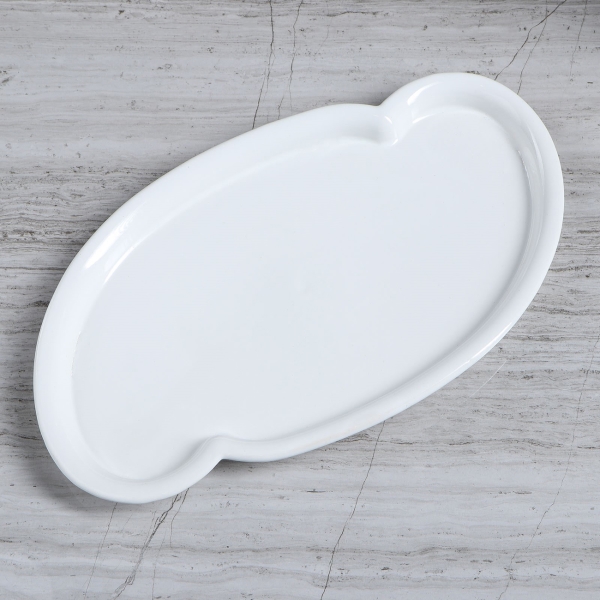 Тарелка столовая . Сердца 3 предмета, белая, деколь 1388988