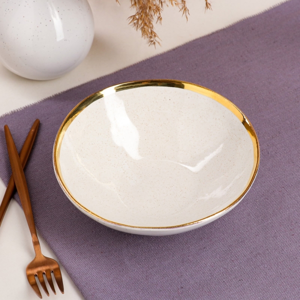 Тарелка столовая . Обеденная капучино голд, 0.7 л 5515458