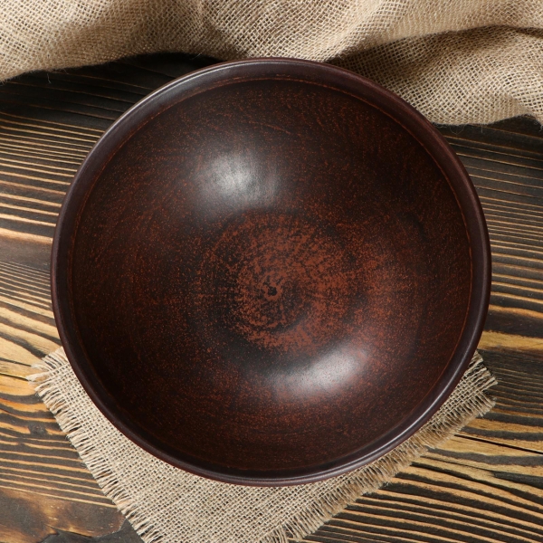 Салатник Красная глина Дымленый 2 л 1389095