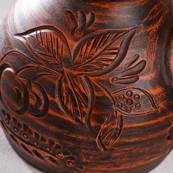 Турка Красная глина Гончарная декор, 0.9 л 6252810