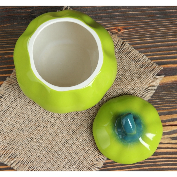 Форма для выпекания (керамика) . Тыква цвет зеленый, 5 предметов 1859139