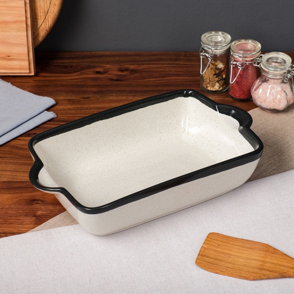 Форма для выпекания (керамика) . Прямоугольная графит лайт, 2 л 7390300