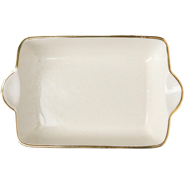 Форма для выпекания (керамика) . Прямоугольная капучино голд, 2 л 7069269